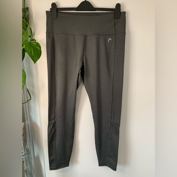 3pc Mondetta/Head Purple and Gray High-Waisted Leggings with Stretchy Fabric - Picture 5 of 10